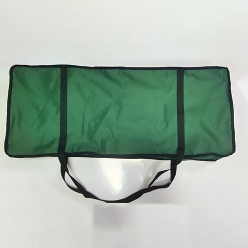 Platzsparende Geschenkpapier-Aufbewahrungstasche mit verstellbaren Fächern, verstärkte Griffe für einfaches Tragen, aus reißfestem Stoff für wiederholten Gebrauch (grün) von FUANA