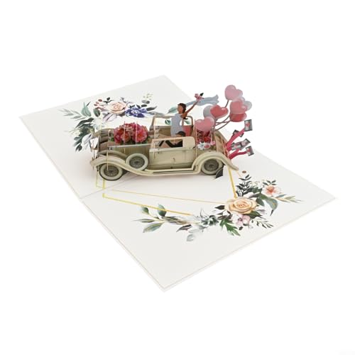 Cherished Moments mit unserer exquisiten 3D-Hochzeitskarte, entworfen für die Feier der Liebe von FUBESK