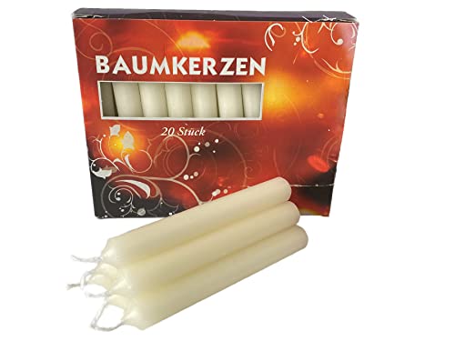 20 St. Baumkerzen weiß/weiss - Weihnachtskerzen Pyramidenkerzen 20 St. Baumkerzen weiß/weiss - Weihnachtskerzen Pyramidenkerzen von FÜNDIG