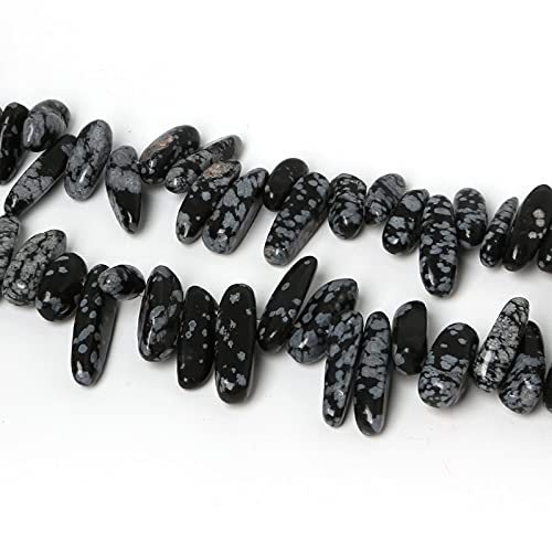 FUERLI Beadia 10–30 mm, 16 Stile, Naturstein, Kies, lose Splitterperlen, Strang, DIY-Schmuckherstellung, Armband und Halskette – kaixun (Color : Snowflake) von FUERLI