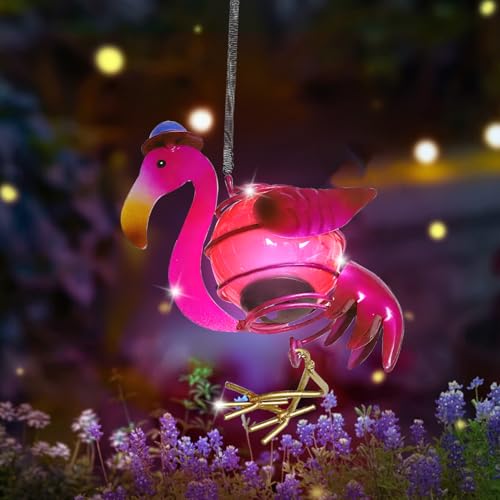 FUFRE Solar Biene Lichterkette Hängend, Gartendeko Glühwürmchen Solarleuchten für Außen, Wasserdichte Gartenleuchten Solar Deko Garten, LED Biene Solarlampen für Außen für Terrasse, Balkon (Flamingo) FUFRE Solar Biene Lichterkette Hängend, Gartendeko Glühwürmchen Solarleuchten für Außen, Wasserdichte Gartenleuchten Solar Deko Garten, LED Biene Solarlampen für Außen für Terrasse, Balkon (Flamingo) von FUFRE