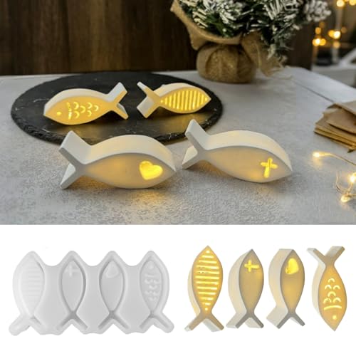 Gießformen Silikon Ostern, Silikonform Hase, DIY Gießform Hase, Silikonformen Ostern, Osterhasen Silikonform gibs zum Gießen, Ostereier Gipsformen zum Gießen, für DIY Osterdeko Lichter (D) von FUFRE