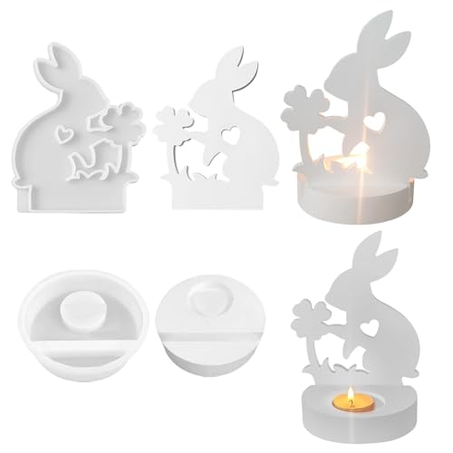 Kerzengießform, Kerzenform Zum Gießen, 3D Bär Silikonform DIY Kerzen Selber Machen Backformen Für Die Herstellung Von Schokolade, Süßigkeiten, Kuchen Deko (F) von FUFRE