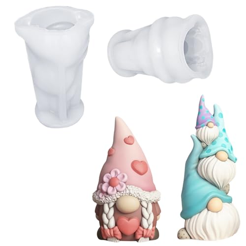 Silikonformen Gießformen Ostern, 2025 Neu Silikonform Ostern, DIY Osterwichtel Giessform Silikon, Wichtel Frühling, für DIY Frühlingsdeko, Ostern Geschenk, Wichtel Figuren (AC) von FUFRE