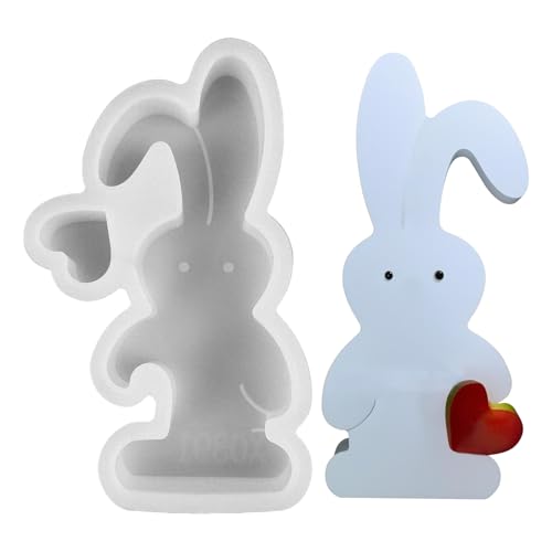 Silikonform Ostern Hase, Herz Silikonformen Gießformen Ostern, Osterhase Kerzenformen zum Gießen, Silikon Gießform Ostern Gießformen Silikon Giessform Ostern für DIY Osterdekoration Silikonform Ostern Hase, Herz Silikonformen Gießformen Ostern, Osterhase Kerzenformen zum Gießen, Silikon Gießform Ostern Gießformen Silikon Giessform Ostern für DIY Osterdekoration von FUFRE