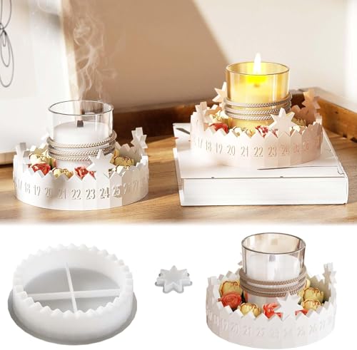 Silikonformen Gießformen Adventskranz, Silikonform Kerzenhalter Adventskalender, Gießformen Silikon Kerzenhalter, Weihnachten Gipsformen Zum Gießen für Kerzenständer Gips Epoxidharz DIY Handwerk (A) Silikonformen Gießformen Adventskranz, Silikonform Kerzenhalter Adventskalender, Gießformen Silikon Kerzenhalter, Weihnachten Gipsformen Zum Gießen für Kerzenständer Gips Epoxidharz DIY Handwerk (A) von FUFRE