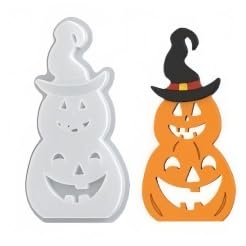 Silikonformen Gießformen Halloween Kürbis, Silikonform Halloween Kürbis, Gießformen Silikon Kürbisse, Kürbisdeko Gipsformen Zum Gießen, Silikonform Gießform für Kerzen Seife Gips DIY Handwerk (D) von FUFRE