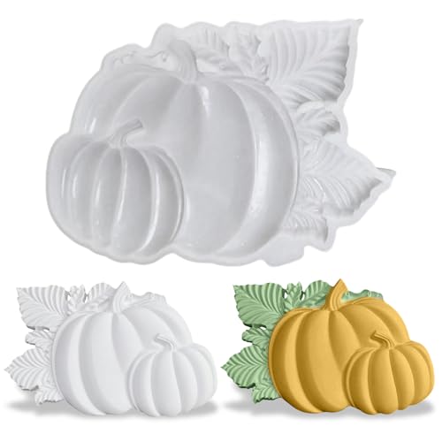 Silikonformen Gießformen Herbst Kürbis, Silikonform Herbst Kürbis, Gießformen Silikon Herbstdeko, Kürbisse Deko Gipsformen Zum Gießen, Herbstdeko Silikonform Gießform für Seife Gips DIY Handwerk von FUFRE