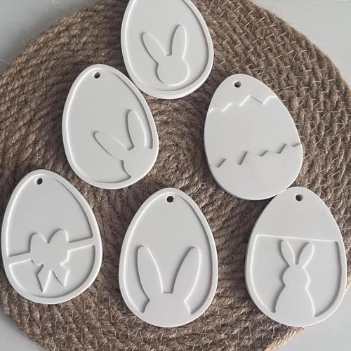 Silikonformen Gießformen Ostereier zum Aufhängen, Silikonform Ostern Silikon Gießform Ostereier Deko, Gießformen Silikon Ostern Gipsformen zum Gießen, Silikon Giessform für DIY Osteranhänger (A) Silikonformen Gießformen Ostereier zum Aufhängen, Silikonform Ostern Silikon Gießform Ostereier Deko, Gießformen Silikon Ostern Gipsformen zum Gießen, Silikon Giessform für DIY Osteranhänger (A) von FUFRE