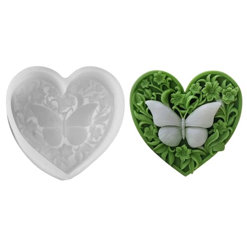 Silikonformen Gießformen Ostern, 3 Stück Schmetterling Silikonform Ostern Gießformen Silikon Schmetterling Frühling Gipsformen zum Gießen, Schmetterling Giessform Silikon Gießform (4) von FUFRE