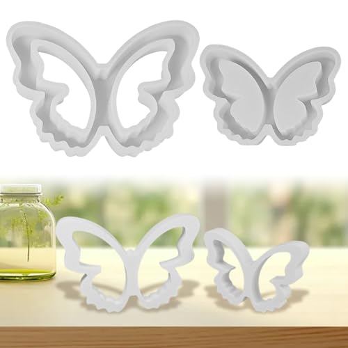 Silikonformen Gießformen Ostern, 3 Stück Schmetterling Silikonform Ostern Gießformen Silikon Schmetterling Frühling Gipsformen zum Gießen, Schmetterling Giessform Silikon Gießform (D) von FUFRE