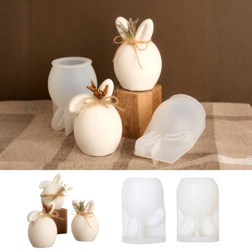 Silikonformen Gießformen Ostern, DIY Hasen Silikonform Ostern, Gießformen Silikon Ostern, Gießformen Silikon Frühling, Silikonform Frühling, Gießform Frühling, für DIY Osterdeko Handwerk (N) von FUFRE