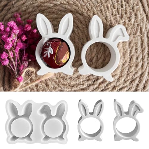 Silikonformen Gießformen Ostern, DIY Hasen Silikonform Ostern, Gießformen Silikon Ostern, Gießformen Silikon Frühling, Gießform Frühling, für DIY Osterdeko Handwerk (E) von FUFRE