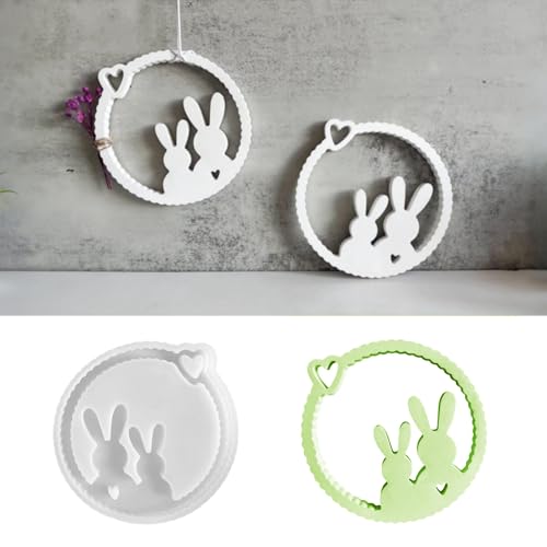 Silikonformen Gießformen Ostern, Silikonform Ostern, Gießformen Silikon, Silikonformen Gießformen, Silikonform Hase, Gießformen, Silikonform Frühling, für DIY Osterdeko Handwerk (F) von FUFRE