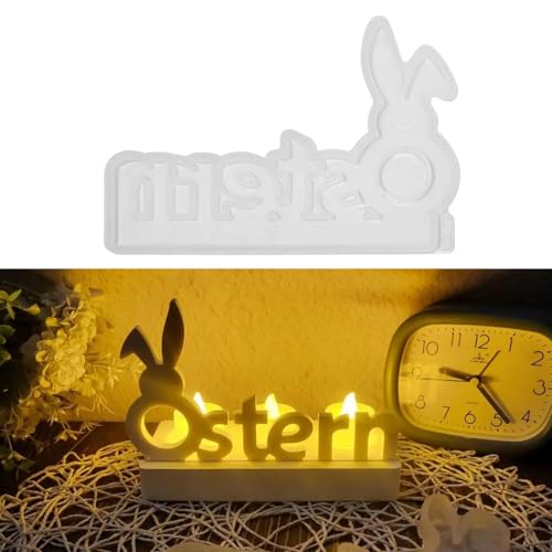 FUFRE Silikonform Ostern Hase Kerzenhalter Einschieber 2, Silikon Gießform Gießformen Silikon Ostern für DIY Osterdeko FUFRE Silikonform Ostern Hase Kerzenhalter Einschieber 2, Silikon Gießform Gießformen Silikon Ostern für DIY Osterdeko von FUFRE
