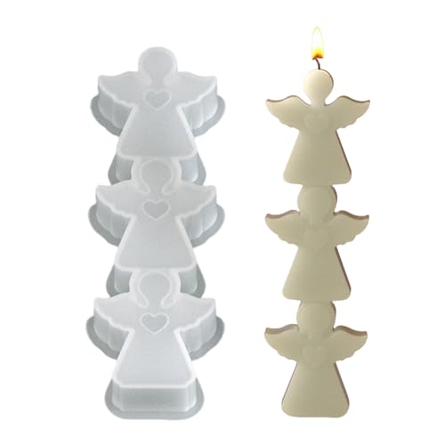 Silikonformen Gießformen Weihnachten, Gießform Silikon Weihnachtsdeko Elch Weihnachtsbaum Schneemann, Kerzen Silikonformen, Kerzenformen Gipsformen Zum Gießen für Kerzen Gips DIY Handwerk (C) von FUFRE