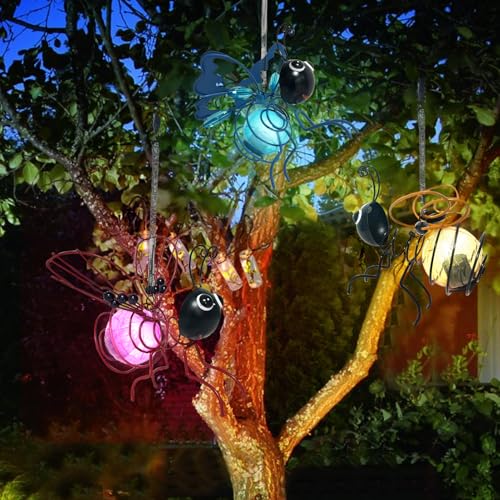 Solar Biene Lichterkette Hängend, Gartendeko Glühwürmchen Solarleuchten für Außen, Wasserdichte Gartenleuchten Solar Deko Garten, LED Biene Solarlampen für Außen Hängend für Terrasse, Balkon (3B) Solar Biene Lichterkette Hängend, Gartendeko Glühwürmchen Solarleuchten für Außen, Wasserdichte Gartenleuchten Solar Deko Garten, LED Biene Solarlampen für Außen Hängend für Terrasse, Balkon (3B) von FUFRE