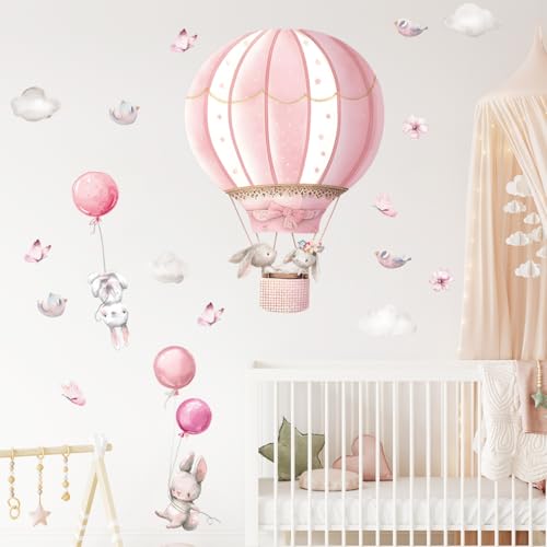 Fufuquare Rosa Heißluftballon Hase Wandtattoo Tierischer Traum Schub- und Aufklebe Wandaufkleber für Kinderzimmer Kinder Betreuungszimmer Klassenzimmer Fufuquare Rosa Heißluftballon Hase Wandtattoo Tierischer Traum Schub- und Aufklebe Wandaufkleber für Kinderzimmer Kinder Betreuungszimmer Klassenzimmer von FUFUQUARE
