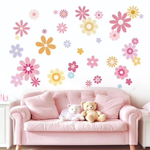 Fufuquare Wandaufkleber mit Cartoon Blumenmotiven süße und Bunte Abnehmbare und Sofort Aufklebbare Wanddekorationen Geeignet für Kinderzimmer Schlafzimmer Wohnzimmer und Büro Fufuquare Wandaufkleber mit Cartoon Blumenmotiven süße und Bunte Abnehmbare und Sofort Aufklebbare Wanddekorationen Geeignet für Kinderzimmer Schlafzimmer Wohnzimmer und Büro von FUFUQUARE