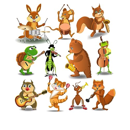 FUFUYO Animal Performance Bügelbilder Eichhörnchen Schildkröte Ameise Wärmeübertragung Aufkleber Applikationen Patches für T-Shirt Jeans DIY Kunst Dekoration-S von FUFUYO
