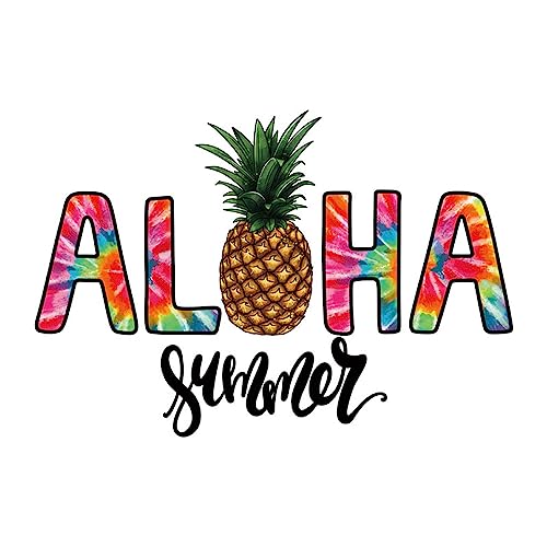 FUFUYO Aufnäher zum Aufbügeln, Sommer, Hawaii, Wärmeübertragung, Aufkleber, Strand, Urlaub, Applikationen, Patches für T-Shirt, Jeans, Rucksäcke, DIY, Kunstdekoration, (L) #7 von FUFUYO