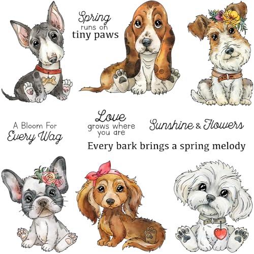 FUGUT Niedliches Cartoon-Haustier-Hunde-Stempel-Set und Stanzformen für Scrapbooking, Kartenherstellung, DIY-Fotoalben, handgefertigt, Geburtstags- und Dankeschön-Geschenke für Erwachsene und Kinder FUGUT Niedliches Cartoon-Haustier-Hunde-Stempel-Set und Stanzformen für Scrapbooking, Kartenherstellung, DIY-Fotoalben, handgefertigt, Geburtstags- und Dankeschön-Geschenke für Erwachsene und Kinder von FUGUT