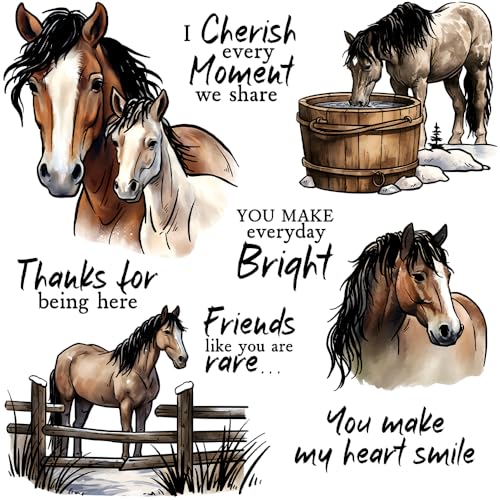 FUGUT Pferdestempel und Stanzformen für Scrapbooking, Kartenherstellung, Bastelbedarf, Fotoalbum-Dekorationen, handgefertigte Geschenke für Geburtstags-Dankeskarten FUGUT Pferdestempel und Stanzformen für Scrapbooking, Kartenherstellung, Bastelbedarf, Fotoalbum-Dekorationen, handgefertigte Geschenke für Geburtstags-Dankeskarten von FUGUT