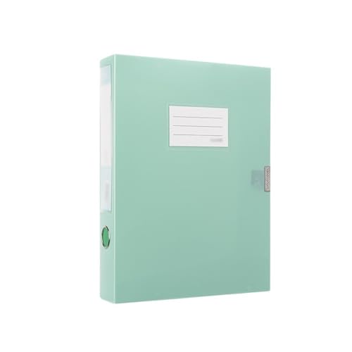 FUHAI-666 Aktenordner A4-Datei-Archivbox, 55 mm, große Kapazität, Vertragsordner, Bürobedarf, Datenspeicherbox Ordner-Organizer(Green) von FUHAI-666