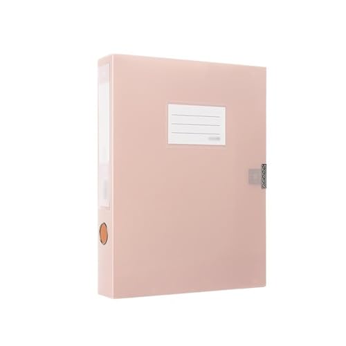 FUHAI-666 Aktenordner A4-Datei-Archivbox, 55 mm, große Kapazität, Vertragsordner, Bürobedarf, Datenspeicherbox Ordner-Organizer(Pink) von FUHAI-666