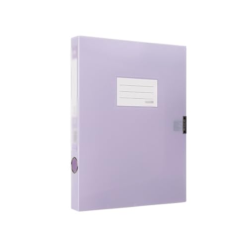 FUHAI-666 Aktenordner A4-Datei-Archivbox, 55 mm, große Kapazität, Vertragsordner, Bürobedarf, Datenspeicherbox Ordner-Organizer(Purple) von FUHAI-666