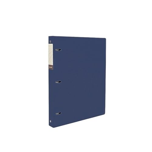 FUHAI-666 Aktenordner A4 Perforierter Loseblattordner PP Dreiloch Verdickter Aktenordner Archivinformations-Organizer-Broschüre Ordner-Organizer(Blue) von FUHAI-666