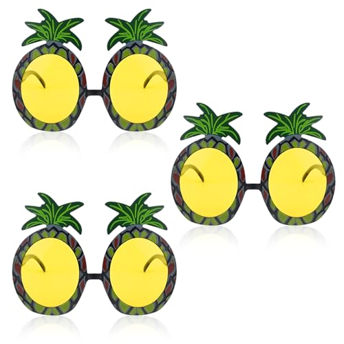 FUIPVGI 3 Stück Party Sonnenbrille Partybrille Ananas Lustige Sonnenbrille Hawaiian Papierbrille Lustige Hawaiianische Brille Hawaii Kostüm Zubehör Neuheit Partyzubehör Photo Booth Requisiten (Gelb) FUIPVGI 3 Stück Party Sonnenbrille Partybrille Ananas Lustige Sonnenbrille Hawaiian Papierbrille Lustige Hawaiianische Brille Hawaii Kostüm Zubehör Neuheit Partyzubehör Photo Booth Requisiten (Gelb) von FUIPVGI