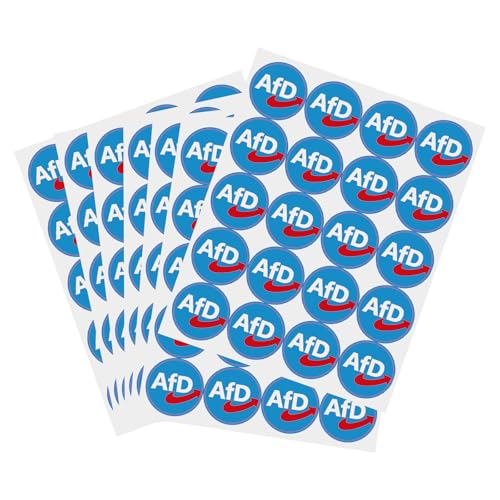 FULHANY140Stück Logo Aufkleber - AFD Sticker- Personalisierte Aufkleber - 4,5cm Rundes AFD-Logo FüR Autos, Fenster, MotorräDer, Laptops Politische Afd-Aufkleber FULHANY140Stück Logo Aufkleber - AFD Sticker- Personalisierte Aufkleber - 4,5cm Rundes AFD-Logo FüR Autos, Fenster, MotorräDer, Laptops Politische Afd-Aufkleber von FULHANY