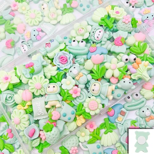 FULUSODO Schleim-Anhänger, niedliches Set, gemischte Kunstharz-Anhänger, Ornament, Scrapbooking, 50 Stück FULUSODO Schleim-Anhänger, niedliches Set, gemischte Kunstharz-Anhänger, Ornament, Scrapbooking, 50 Stück von FULUSODO