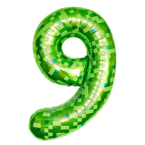 40inch Pixel Geburtstag Ballon Zahl 9,Folienballon Riesen Helium luftballon für Mädchen Jungen Videospiel Geburtstag Party Dekoration Supplies 40inch Pixel Geburtstag Ballon Zahl 9,Folienballon Riesen Helium luftballon für Mädchen Jungen Videospiel Geburtstag Party Dekoration Supplies von FUNCANDLE