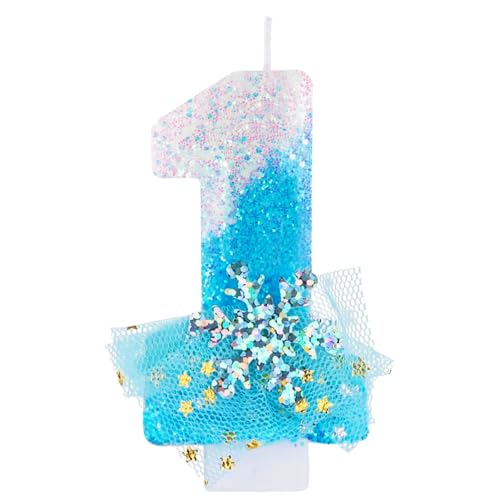 Blue White Frozen mit Schneeflocke Kleid Geburtstagskerzen,Glitzernde 3D Geburtstag Kerzen,Tortendeko Geburtstag, Kuchendeko Zahl 1,Geburtstagskerzen für Mädchen Geburtstagsdeko Blue White Frozen mit Schneeflocke Kleid Geburtstagskerzen,Glitzernde 3D Geburtstag Kerzen,Tortendeko Geburtstag, Kuchendeko Zahl 1,Geburtstagskerzen für Mädchen Geburtstagsdeko von FUNCANDLE