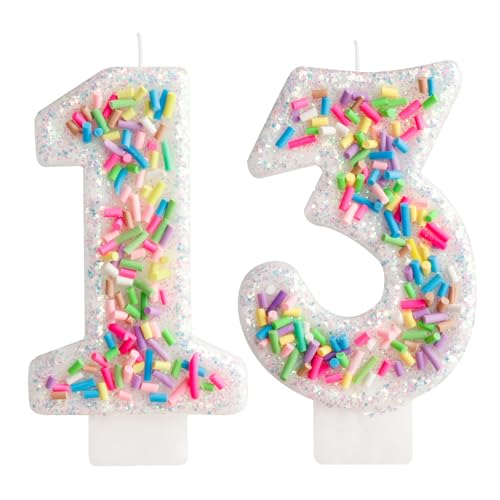 Geburtstagskerzen Zahlen Bunte Süßigkeiten 13. Geburtstagskerze für Partybedarf, Kerzen zur Kuchendekoration, 3.34 Zoll Nummer 13 Kuchen Topper, Hochzeitsjubiläum Pastell Süßigkeiten Thema Party Geburtstagskerzen Zahlen Bunte Süßigkeiten 13. Geburtstagskerze für Partybedarf, Kerzen zur Kuchendekoration, 3.34 Zoll Nummer 13 Kuchen Topper, Hochzeitsjubiläum Pastell Süßigkeiten Thema Party von FUNCANDLE