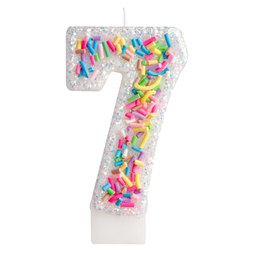 Geburtstagskerzen Zahlen Bunte Süßigkeiten 7. Geburtstagskerze für Partybedarf, Kerzen zur Kuchendekoration, 3.34 Zoll Nummer 7 Kuchen Topper, Hochzeitsjubiläum Pastell Süßigkeiten Thema Party Geburtstagskerzen Zahlen Bunte Süßigkeiten 7. Geburtstagskerze für Partybedarf, Kerzen zur Kuchendekoration, 3.34 Zoll Nummer 7 Kuchen Topper, Hochzeitsjubiläum Pastell Süßigkeiten Thema Party von FUNCANDLE