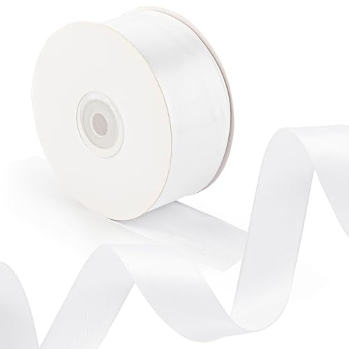 Weißes Satinband, 45,7 m, 3,8 cm Band, Muttertagsgeschenkverpackung, handgefertigte Schleifen, Rosenherstellung, Dekoration, Hochzeit, Weihnachten, Babyparty, Geburtstag Weißes Satinband, 45,7 m, 3,8 cm Band, Muttertagsgeschenkverpackung, handgefertigte Schleifen, Rosenherstellung, Dekoration, Hochzeit, Weihnachten, Babyparty, Geburtstag von FUNCANDLE
