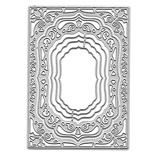 FUNCOCO Stanzschablone, Rahmen Hintergrund Metall Stanzformen Schablone DIY Scrapbooking Album Papier Karte Vorlage Form Prägung Dekoration FUNCOCO Stanzschablone, Rahmen Hintergrund Metall Stanzformen Schablone DIY Scrapbooking Album Papier Karte Vorlage Form Prägung Dekoration von FUNCOCO
