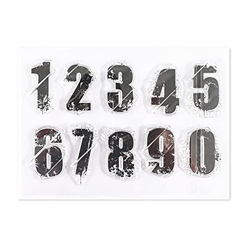 FUNCOCO Transparente Stempel, Retro-Multi-Elemente, Scrapbooking-Stempel, eleganter Rahmen, Schmetterling, Blumen, Blätter, Buchstaben, klare Stempel – Retro-Zahlen FUNCOCO Transparente Stempel, Retro-Multi-Elemente, Scrapbooking-Stempel, eleganter Rahmen, Schmetterling, Blumen, Blätter, Buchstaben, klare Stempel – Retro-Zahlen von FUNCOCO