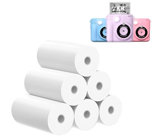 FUNKAM 6 Rollen Druckpapier für Kinderkamera, Sofortdruck Thermopapier, Nachfüllpapier für Kinderkamera, Sofortbildkamera-Zubehör FUNKAM 6 Rollen Druckpapier für Kinderkamera, Sofortdruck Thermopapier, Nachfüllpapier für Kinderkamera, Sofortbildkamera-Zubehör von FUNKAM