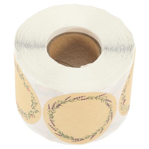 FUNNETOYU 1 Rolle Dekorative Klebeetiketten aus Kraftpapier Selbstklebende Aufkleber für Geschenkverpackungen Partydekoration und Bastelprojekte für Feiertage und Besondere Anlässe FUNNETOYU 1 Rolle Dekorative Klebeetiketten aus Kraftpapier Selbstklebende Aufkleber für Geschenkverpackungen Partydekoration und Bastelprojekte für Feiertage und Besondere Anlässe von FUNNETOYU