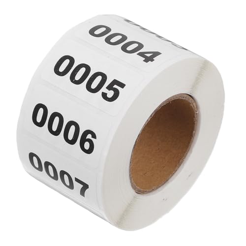 FUNNETOYU 1 Rolle Roll mit Fortlaufenden Nummernaufklebern für Lagerverwaltung Selbstklebende Digitale Etiketten für Lager und Geschäfte FUNNETOYU 1 Rolle Roll mit Fortlaufenden Nummernaufklebern für Lagerverwaltung Selbstklebende Digitale Etiketten für Lager und Geschäfte von FUNNETOYU