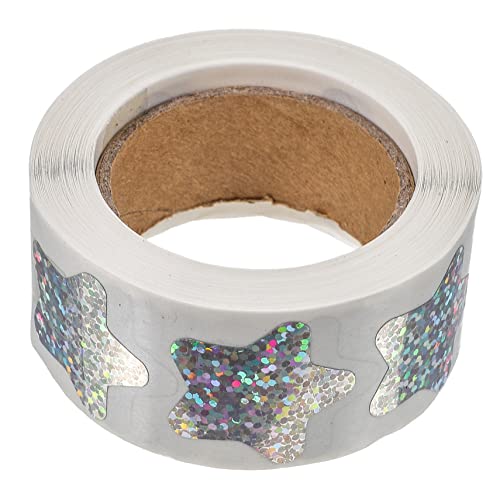 FUNNETOYU 1 Rolle Sternaufkleber Selbstklebende Glitzernde Fünfzackige Sterne für Belohnungstafeln DIY Dekoration und Geschenkverpackungen und Einfach Abziehbar FUNNETOYU 1 Rolle Sternaufkleber Selbstklebende Glitzernde Fünfzackige Sterne für Belohnungstafeln DIY Dekoration und Geschenkverpackungen und Einfach Abziehbar von FUNNETOYU