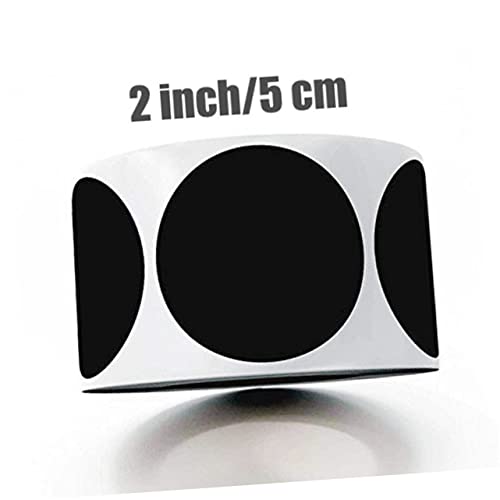 FUNNETOYU 1 Rollen PVC Kreidetafel Aufkleber Runde Etiketten für Büro und Zuhause Schwarz Beschriften von Flaschen und Dosen Langlebig und Leicht Abziehbar FUNNETOYU 1 Rollen PVC Kreidetafel Aufkleber Runde Etiketten für Büro und Zuhause Schwarz Beschriften von Flaschen und Dosen Langlebig und Leicht Abziehbar von FUNNETOYU