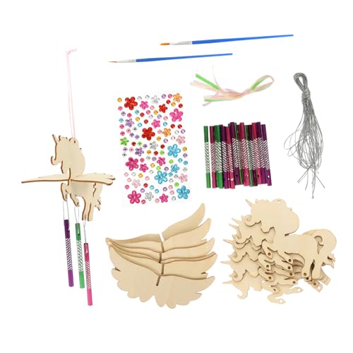 FUNNETOYU 1 Satz Handgefertigtes Windspiel aus Holz mit Bunten Klangstäben DIY Bastelmaterial für Kreative Dekorationen für Garten Kinderzimmer und Wohnzimmer FUNNETOYU 1 Satz Handgefertigtes Windspiel aus Holz mit Bunten Klangstäben DIY Bastelmaterial für Kreative Dekorationen für Garten Kinderzimmer und Wohnzimmer von FUNNETOYU