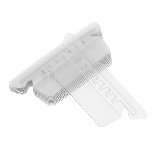 FUNNETOYU 1 Satz PVC-Etikettenhalter Tab-Ordner Zeitschriftensammler aus Kunststoff Löschen Sie die Registerkarten der Dateiordner Laschen für Hängemappen Ziehharmonika-Ordner FUNNETOYU 1 Satz PVC-Etikettenhalter Tab-Ordner Zeitschriftensammler aus Kunststoff Löschen Sie die Registerkarten der Dateiordner Laschen für Hängemappen Ziehharmonika-Ordner von FUNNETOYU