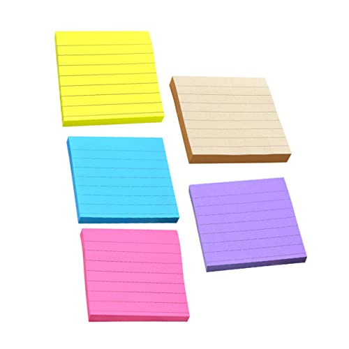 FUNNETOYU 1 Satz Selbstklebende Haftnotizen Bunten Farben Praktische Memo Sticker für Büro Schule und Zuhause für To Do Listen und Nachrichten von FUNNETOYU