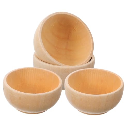 FUNNETOYU 1 Satz Teiliges Set Holzschalen Für Unfertige Holzspielzeuge Kreativität Und Diy Dekoration Langlebig Und Vielseitig Einsetzbar 4 Stück FUNNETOYU 1 Satz Teiliges Set Holzschalen Für Unfertige Holzspielzeuge Kreativität Und Diy Dekoration Langlebig Und Vielseitig Einsetzbar 4 Stück von FUNNETOYU